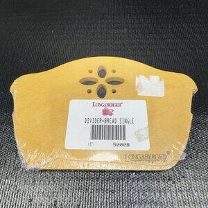 Longaberger Wood Divider Bread Single for Basket New With Tag
